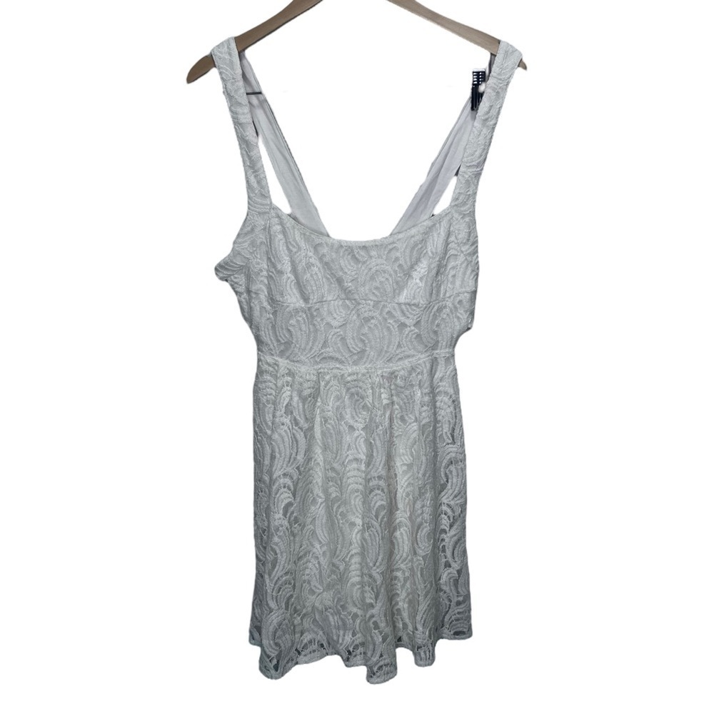 Free People Knit Crochet Mini Dress Size Small - Picture 2 of 11
